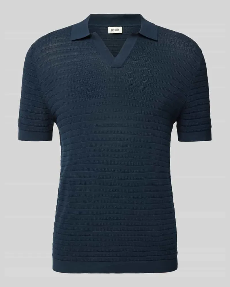 Drykorn Regular Fit Poloshirt mit V-Ausschnitt Modell 'BRAIAN 