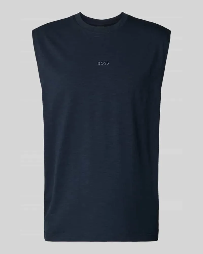 HUGO BOSS Relaxed Fit T-Shirt aus Baumwoll-Mix Modell 'TE_SURF Marine