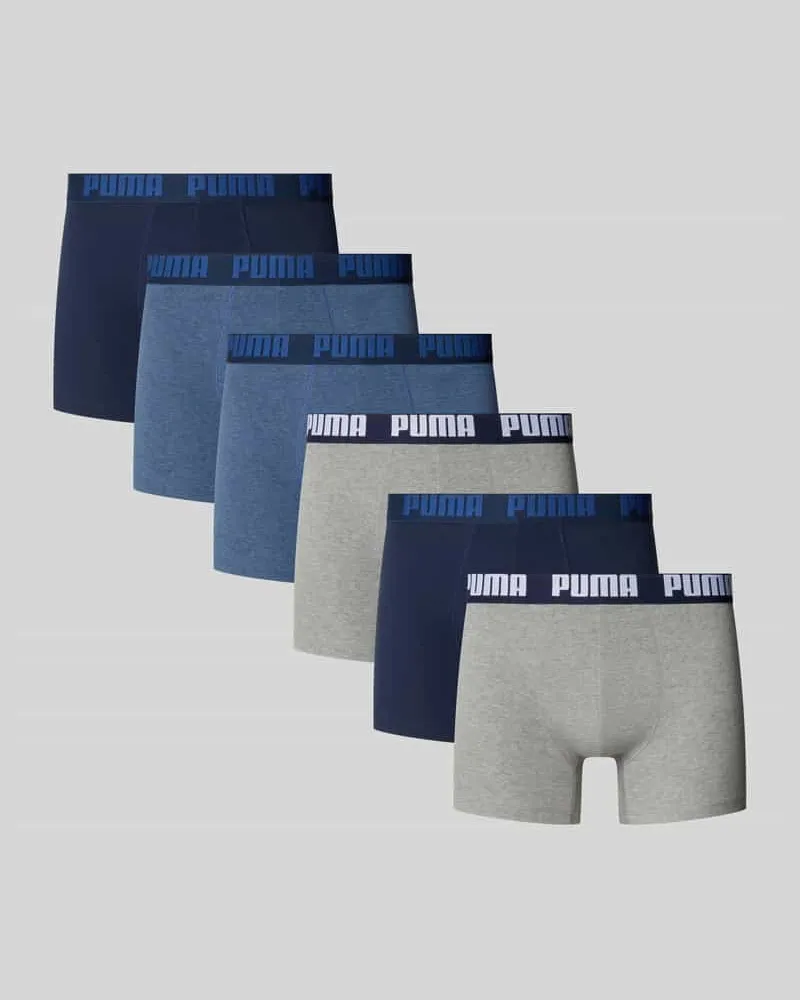 Puma Trunk aus Baumwoll-Mix im 6er-Pack Modell 'Everyday Jeansblau
