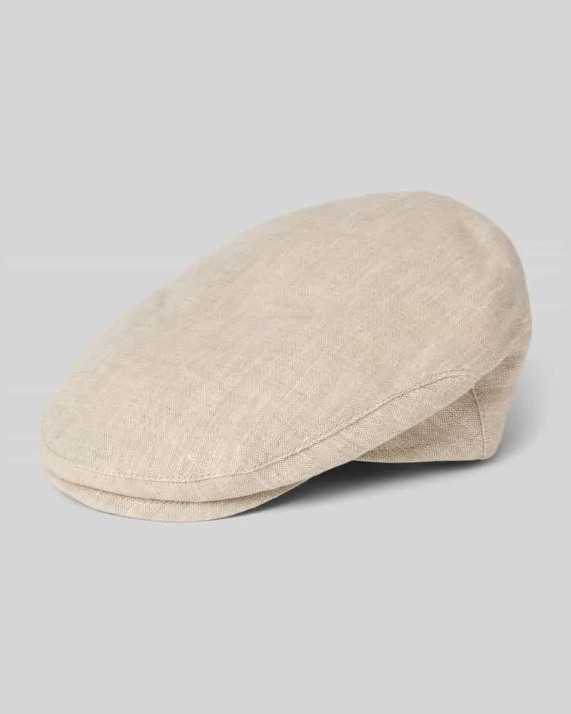 Müller Headwear Schiebermütze aus Leinen Modell 'GATSBY Beige