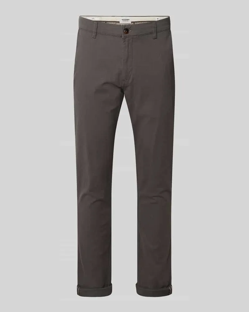 Jack & Jones Slim Fit Hose mit Eingrifftaschen Modell 'MARCO Mittelgrau