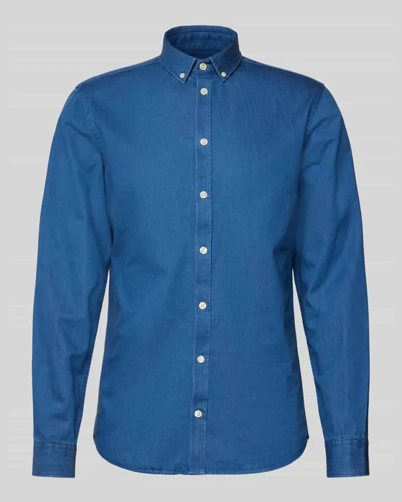 Casual Friday Jeanshemd Modell 'Anton Jeansblau
