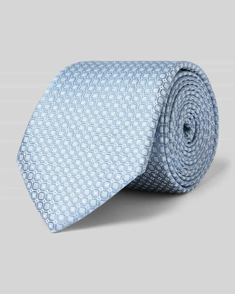 HUGO BOSS Krawatte aus Seiden-Mix Blau