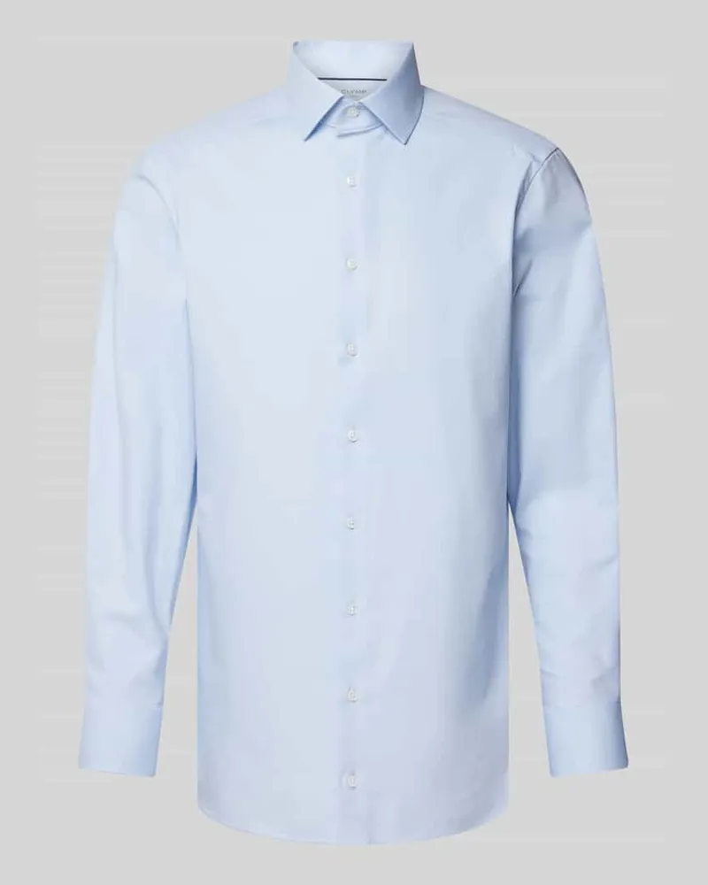 Olymp Modern Fit Businesshemd mit Kentkragen Bleu