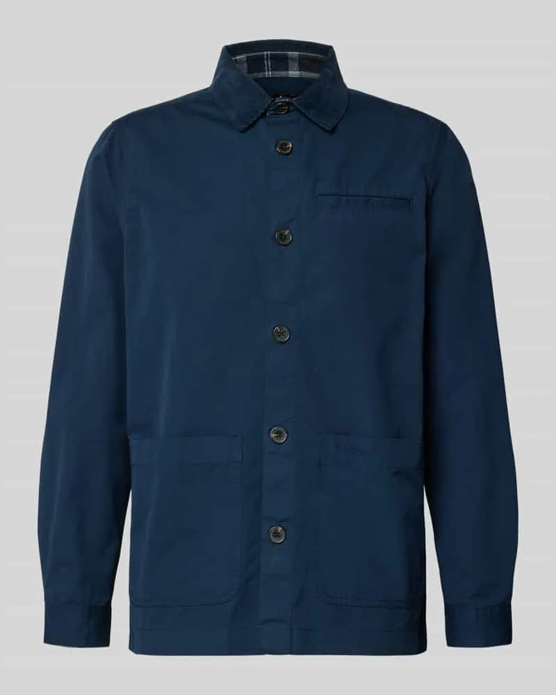 Barbour Regular Fit Hemdjacke aus reiner Baumwolle Marine