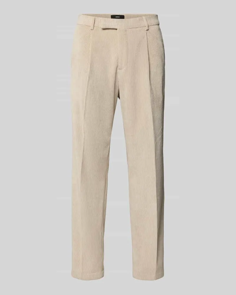 cinque Straight Fit Cordhose aus elastischem Material-Mix Sand