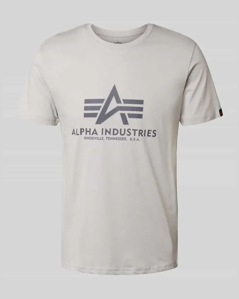 Alpha Industries T-Shirt mit Label-Print 