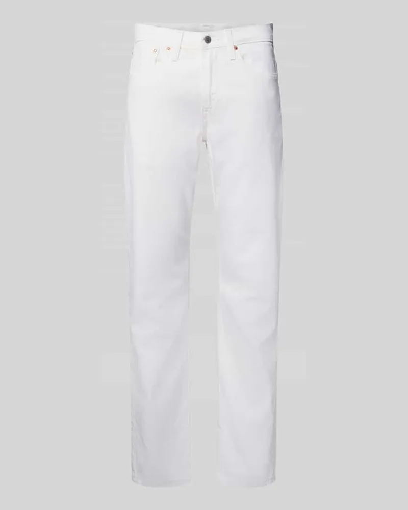 Levi's Tapered Fit Jeans aus Baumwoll-Lyocell-Mix Modell '502™ TAPER Weiss