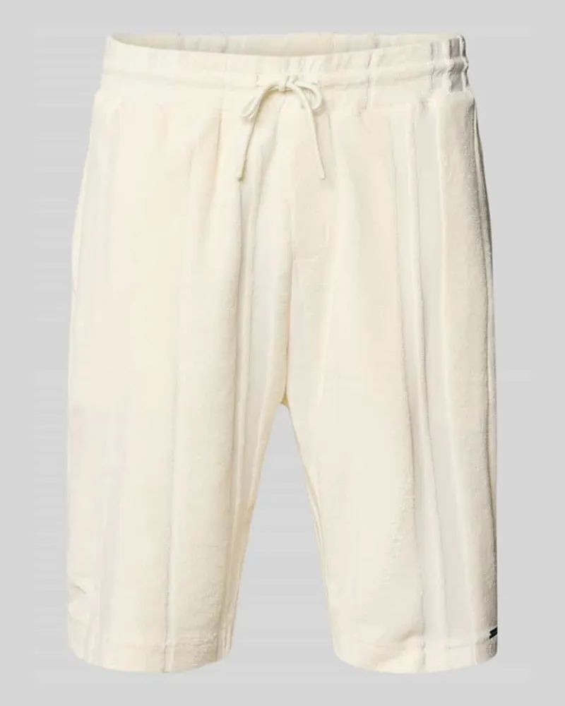 Tom Tailor Relaxed Fit Shorts aus Baumwoll-Mix Offwhite