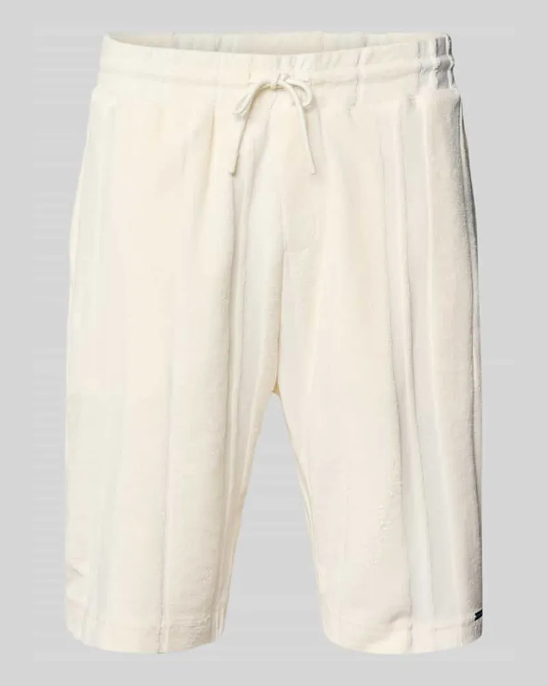Tom Tailor Relaxed Fit Shorts aus Baumwoll-Mix Offwhite