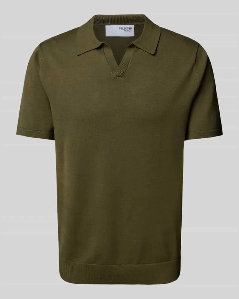Selected Homme Poloshirt mit V-Ausschnitt Modell 'TELLER 