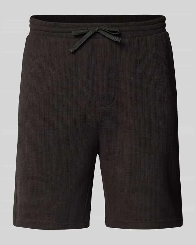 Only & Sons Regular Fit Bermudas aus strukturiertem Material Modell 'TREY LIFE Black