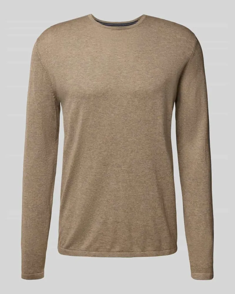Christian Berg Regular Fit Pullover aus reiner Baumwolle in Strick-Optik 