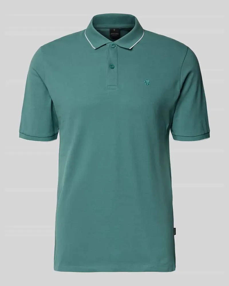 Jack & Jones Slim Fit Poloshirt mit Stitching Lind