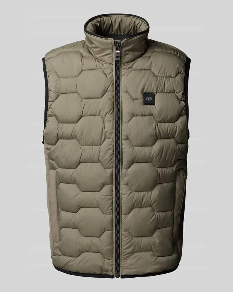 Tom Tailor Regular Fit Steppweste mit Stehkragen 