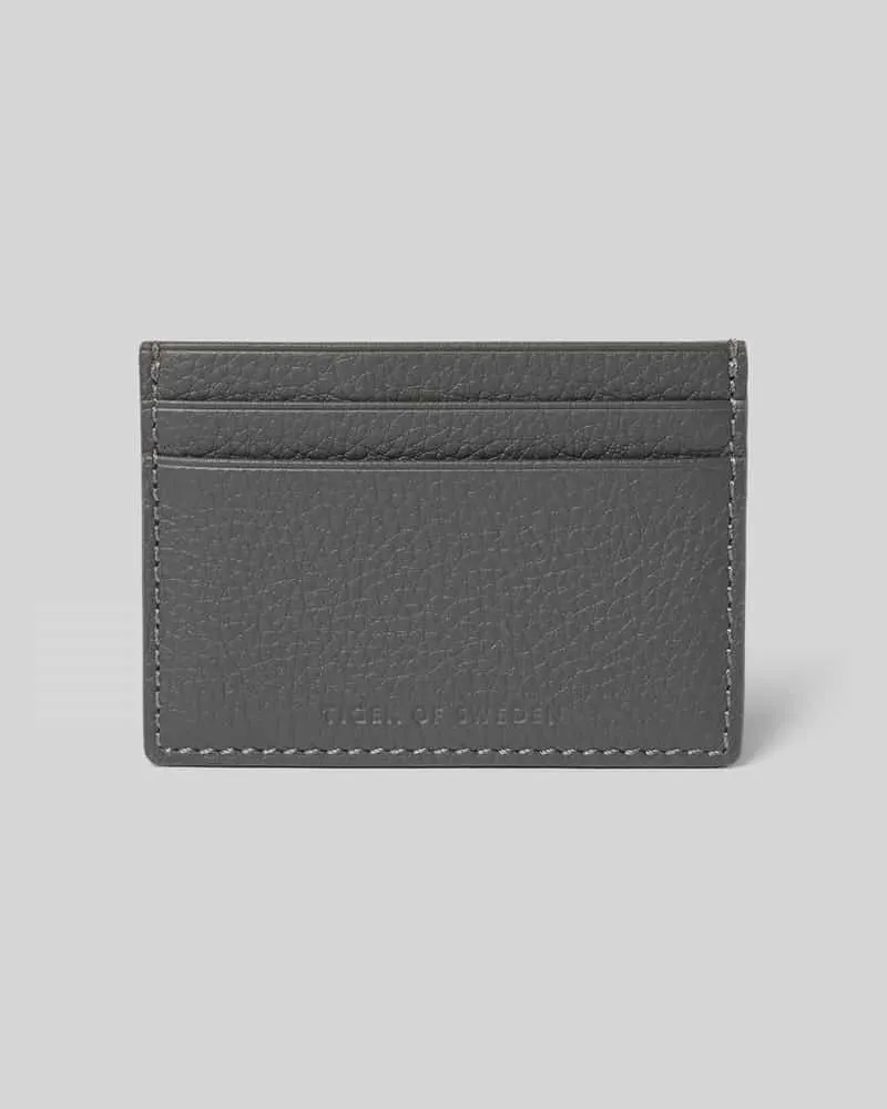 Tiger of Sweden Kartenetui aus Leder mit Label-Prägung Modell 'WAKE Bordeaux