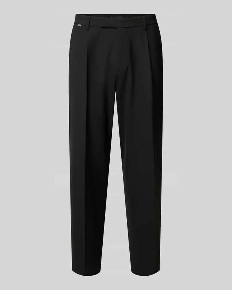 cinque Straight Fit Hose mit Viskose-Anteil Modell 'Salto Black