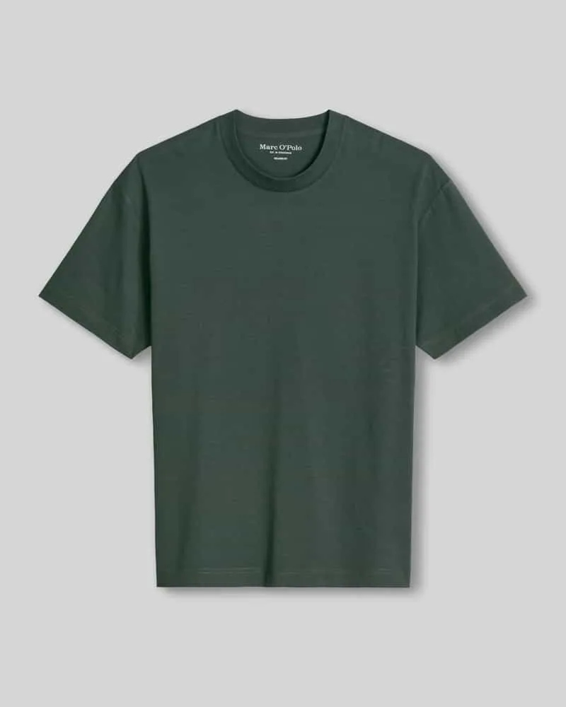 Marc O'Polo Loose Fit T-Shirt aus reiner Baumwolle Oliv