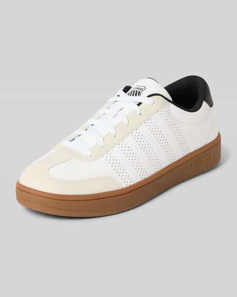 K-Swiss Sneaker mit Label-Print Modell 'COURT Weiss