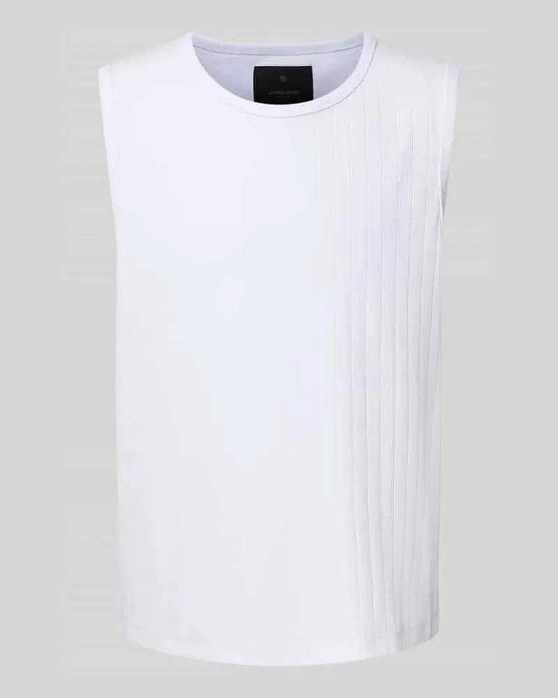 Jack & Jones Tanktop in Ripp-Optik Modell 'BLACHUCK Weiss