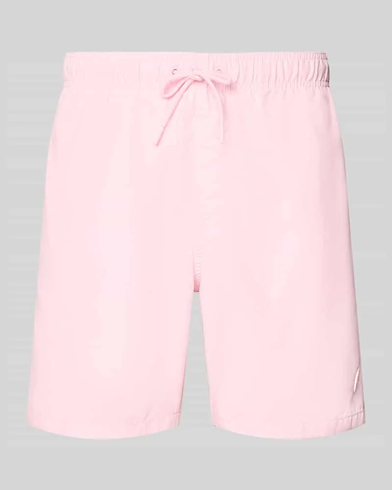 Shiwi Badehose mit Label-Patch Modell 'Mike Hellrosa