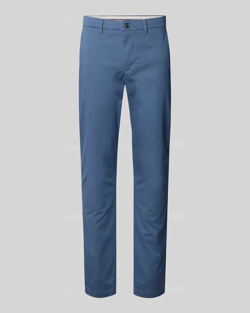 Tommy Hilfiger Slim Fit Chino aus Baumwoll-Mix Modell 'BLEECKER Jeansblau