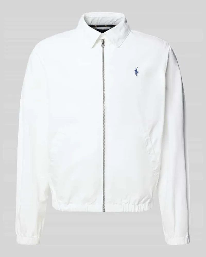 Ralph Lauren Regular Fit Blouson aus reiner Baumwolle Offwhite