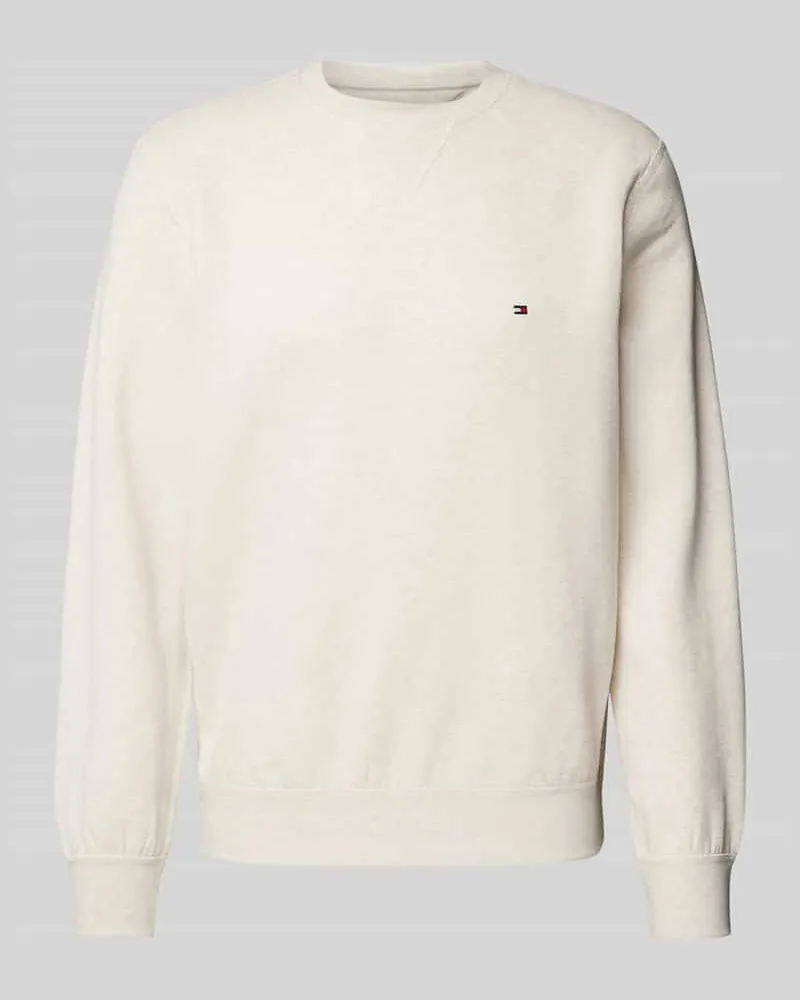 Tommy Hilfiger Regular Fit Sweatshirt mit Baumwoll-Anteil Offwhite