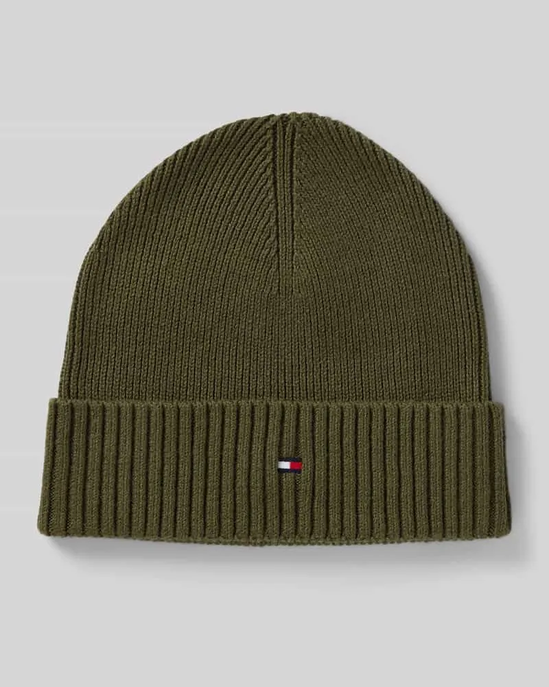 Tommy Hilfiger Mütze aus Baumwoll-Kaschmir-Mix Schilf
