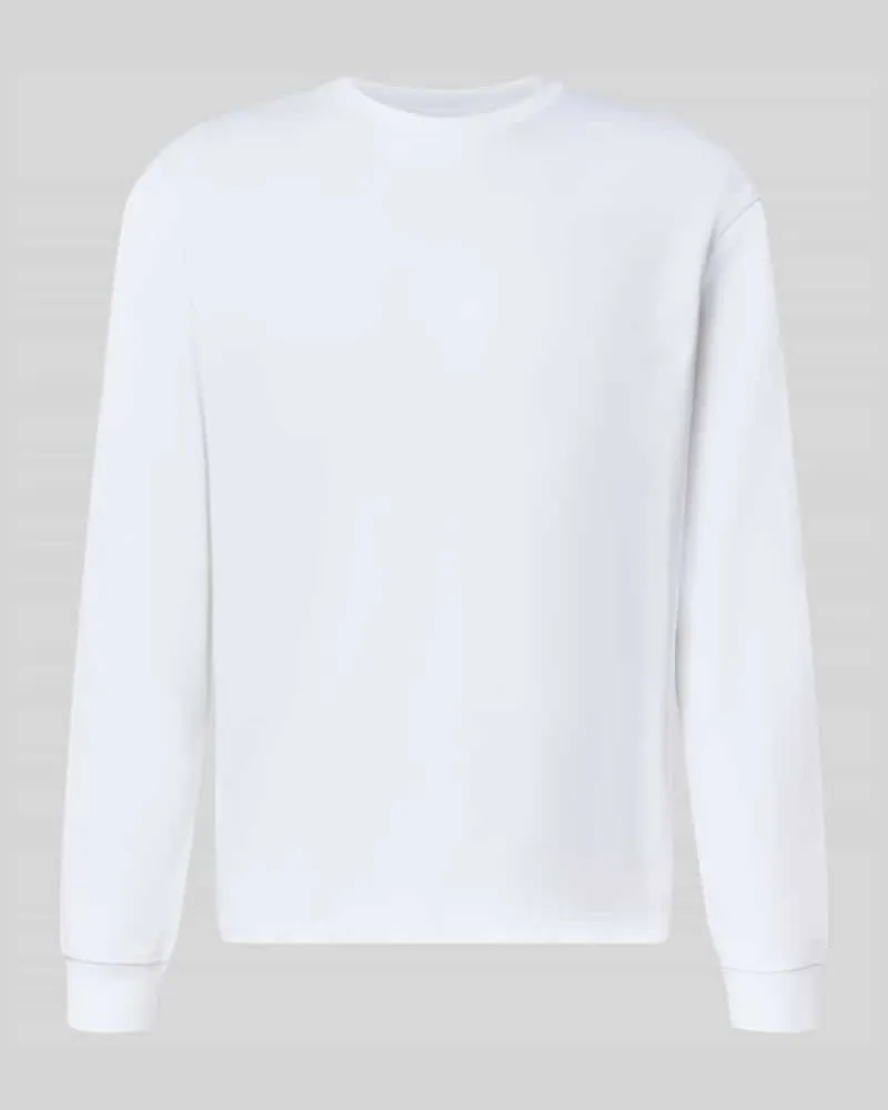 Only & Sons Relaxed Fit Langarmshirt aus Baumwoll-Mix Modell 'SCASPIAN Weiss