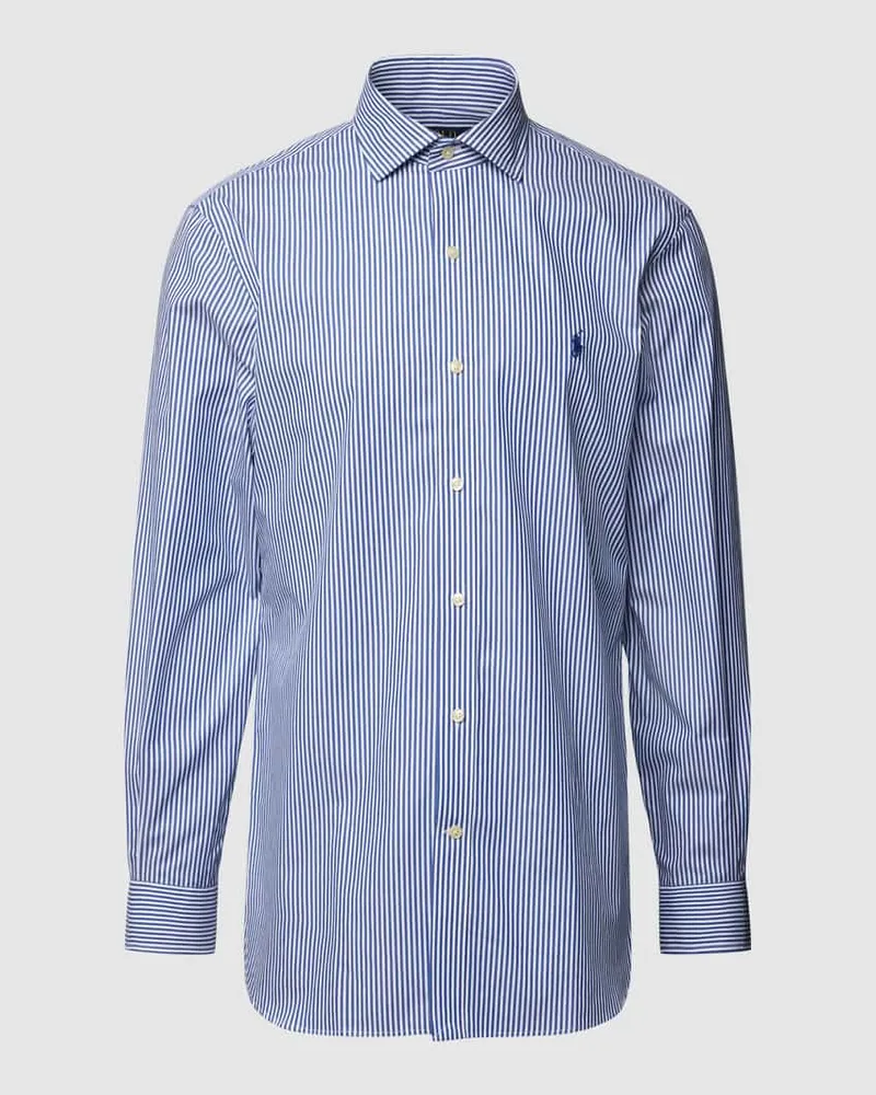 Ralph Lauren Slim Fit Business-Hemd mit Streifenmuster Royal
