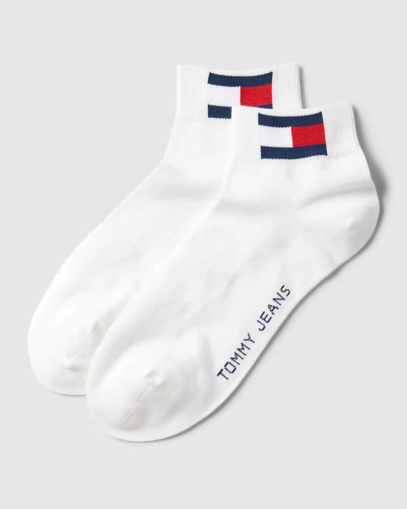 Tommy Hilfiger Sneakersocken mit Logo-Print im 2er-Pack 