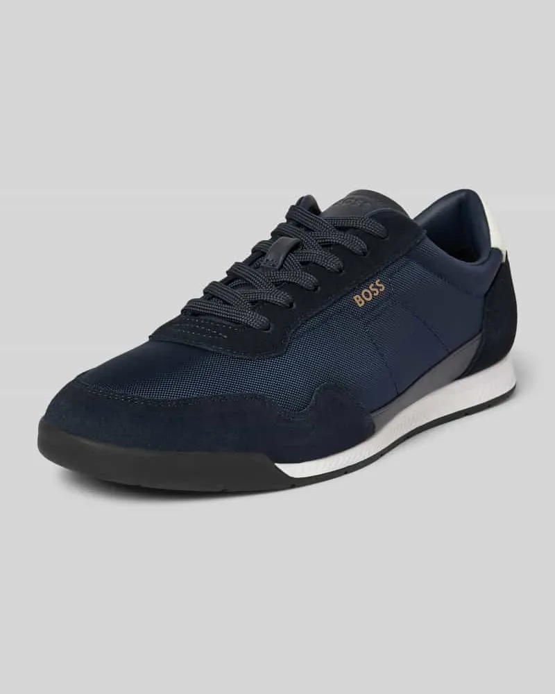 HUGO BOSS Sneaker mit Label-Details Modell 'Titanium Marine