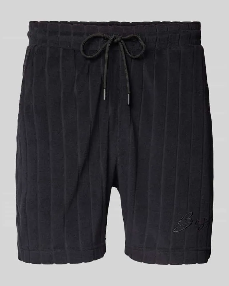 HUGO BOSS Shorts mit Label-Stitching Modell 'JAMES 