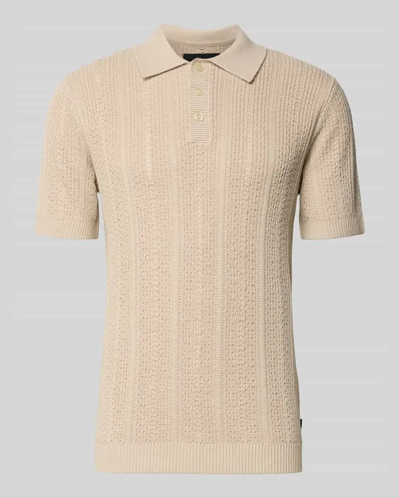 Jack & Jones Slim Fit Poloshirt mit Knopfleiste Beige
