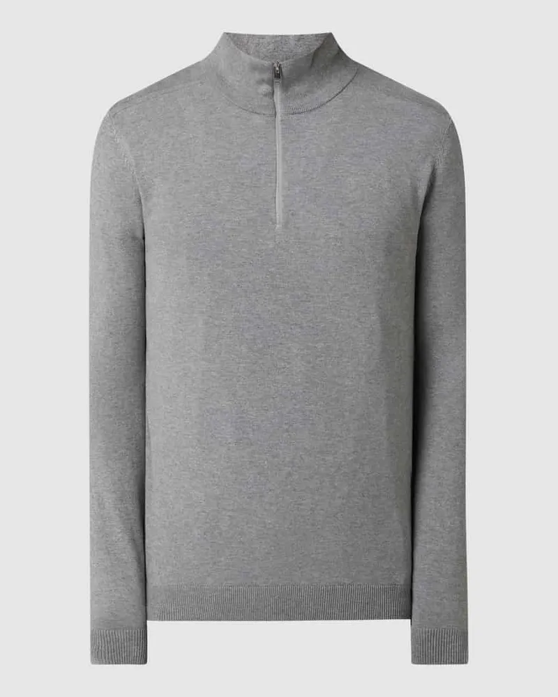 Selected Homme Troyer aus Pima-Baumwolle Modell 'Berg Hellgrau