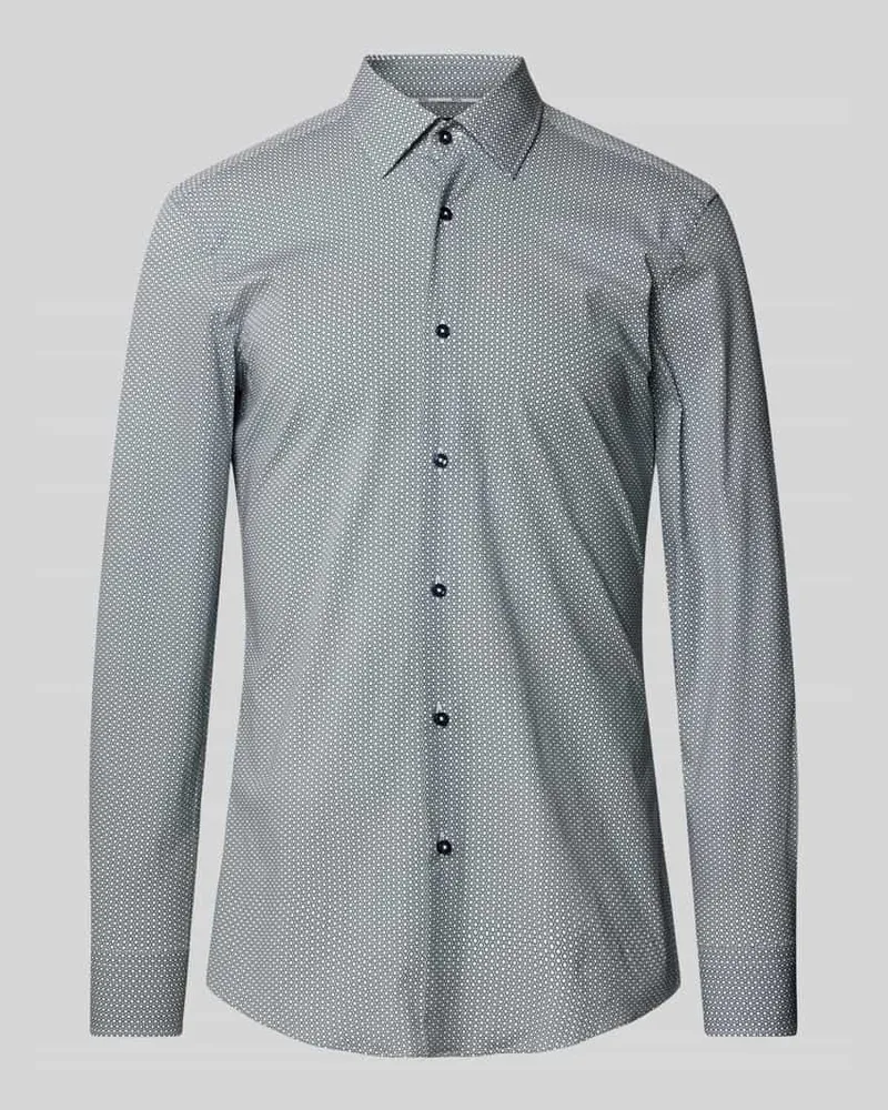 HUGO BOSS Slim Fit Business-Hemd mit Kentkragen Modell 'Hank 
