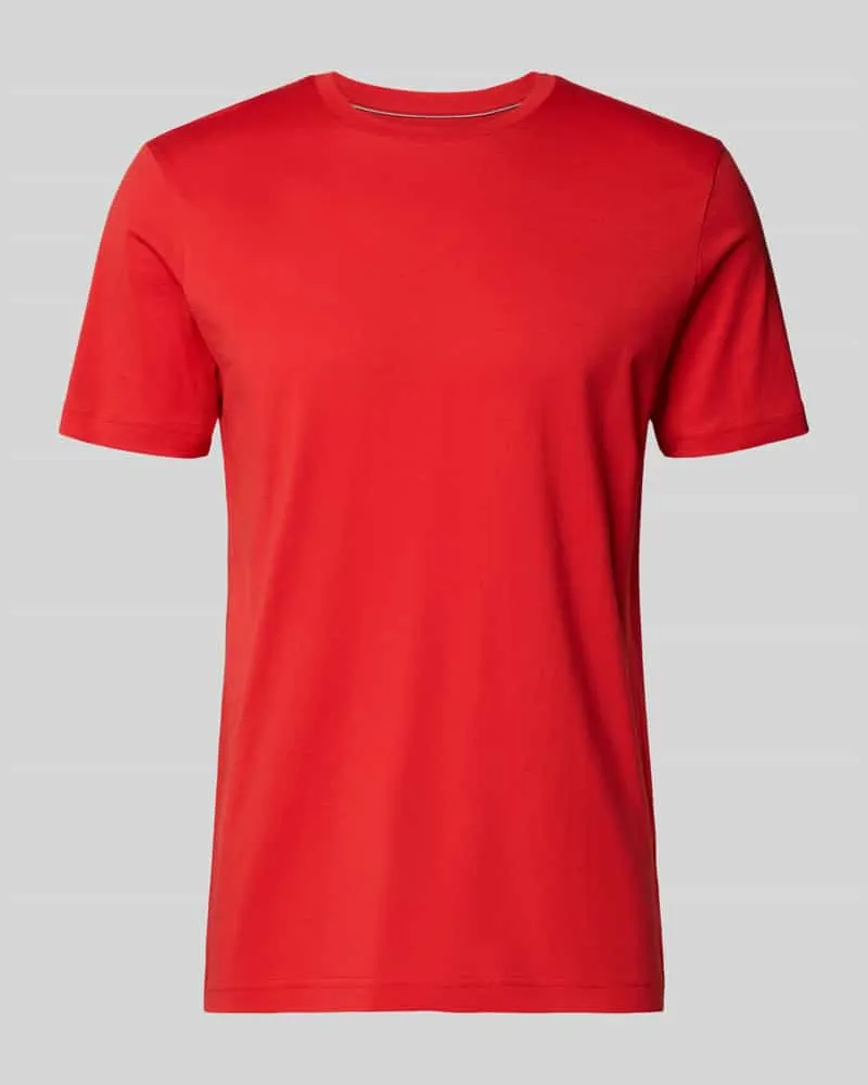 Christian Berg T-Shirt mit Rundhalsausschnitt Rot