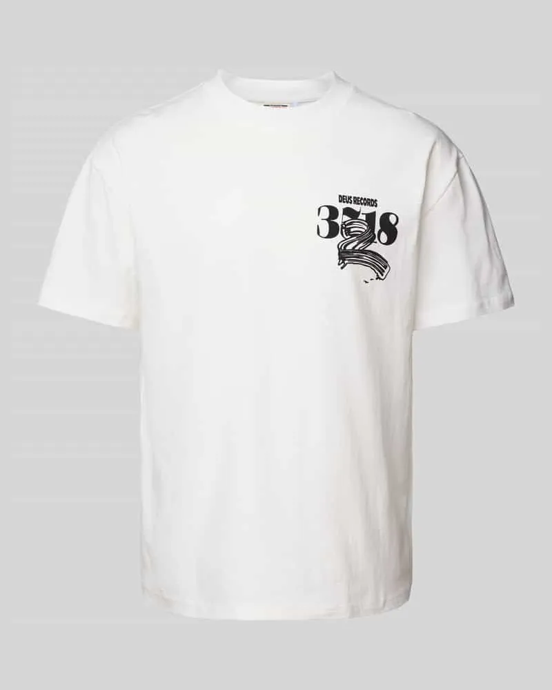 Deus Ex Machina T-Shirt mit Rundhalsausschnitt Offwhite