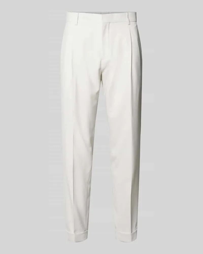 Strellson Relaxed Fit Anzughose mit Woll-Anteil Modell 'LUIS2 Offwhite