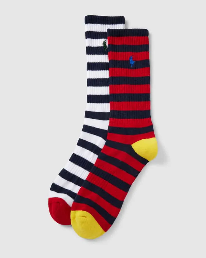 Ralph Lauren Socken mit Streifenmuster im 2er-Pack Modell 'NOVELTY STRIPES 