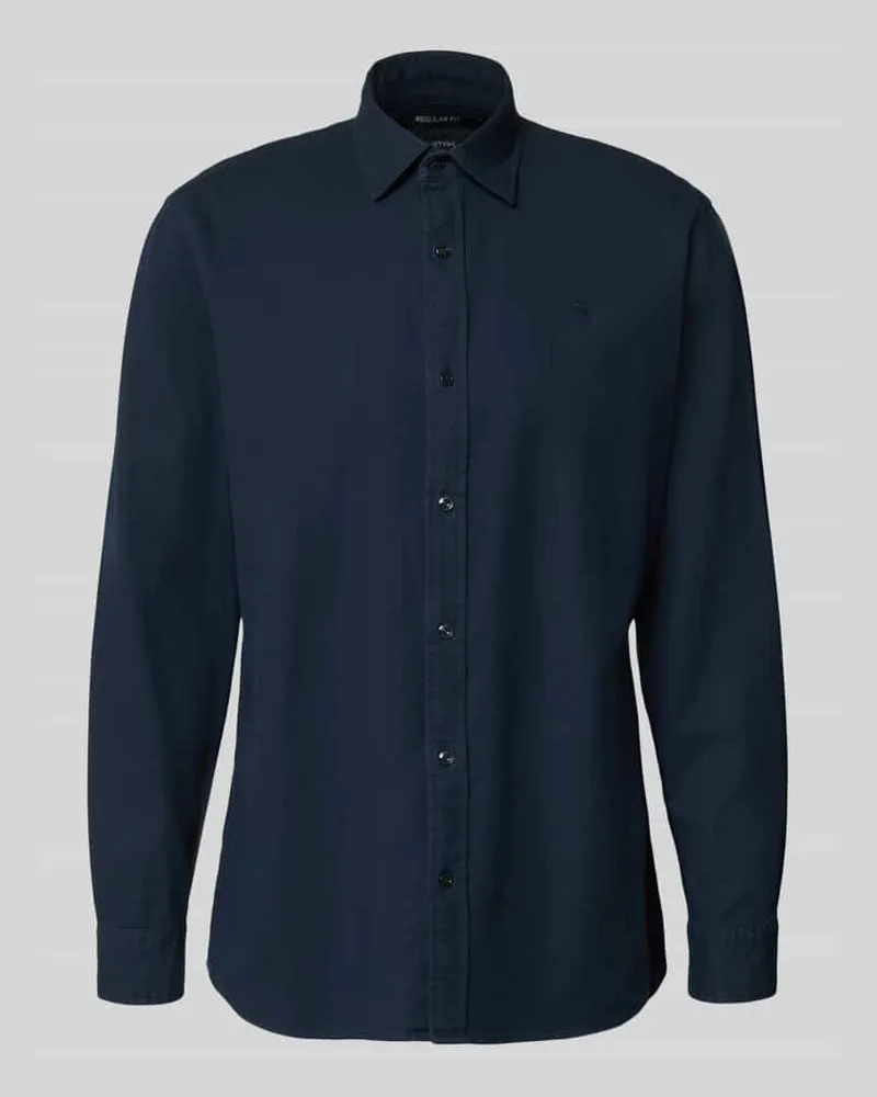 G-STAR RAW Regular Fit Freizeithemd aus reiner Baumwolle Marine