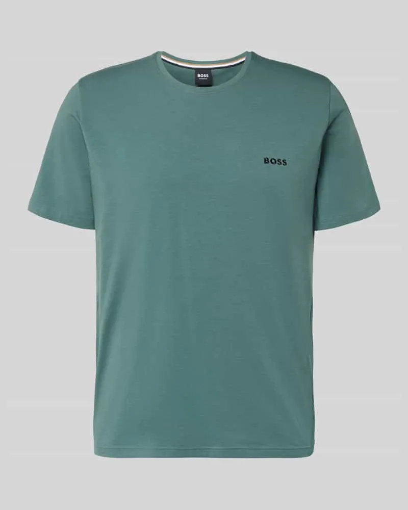 HUGO BOSS Regular Fit T-Shirt aus Baumwoll-Mix Modell 'MIX&MATCH T-SHIRT R Petrol