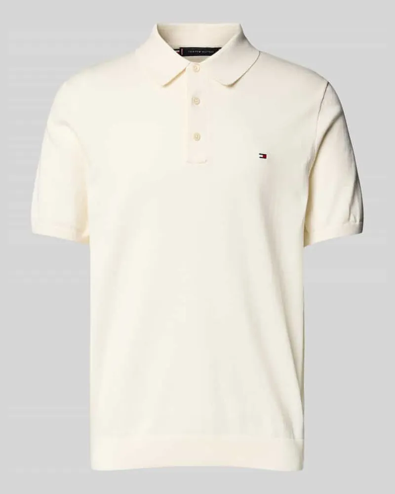 Tommy Hilfiger Regular Fit Poloshirt mit Logo-Stitching 