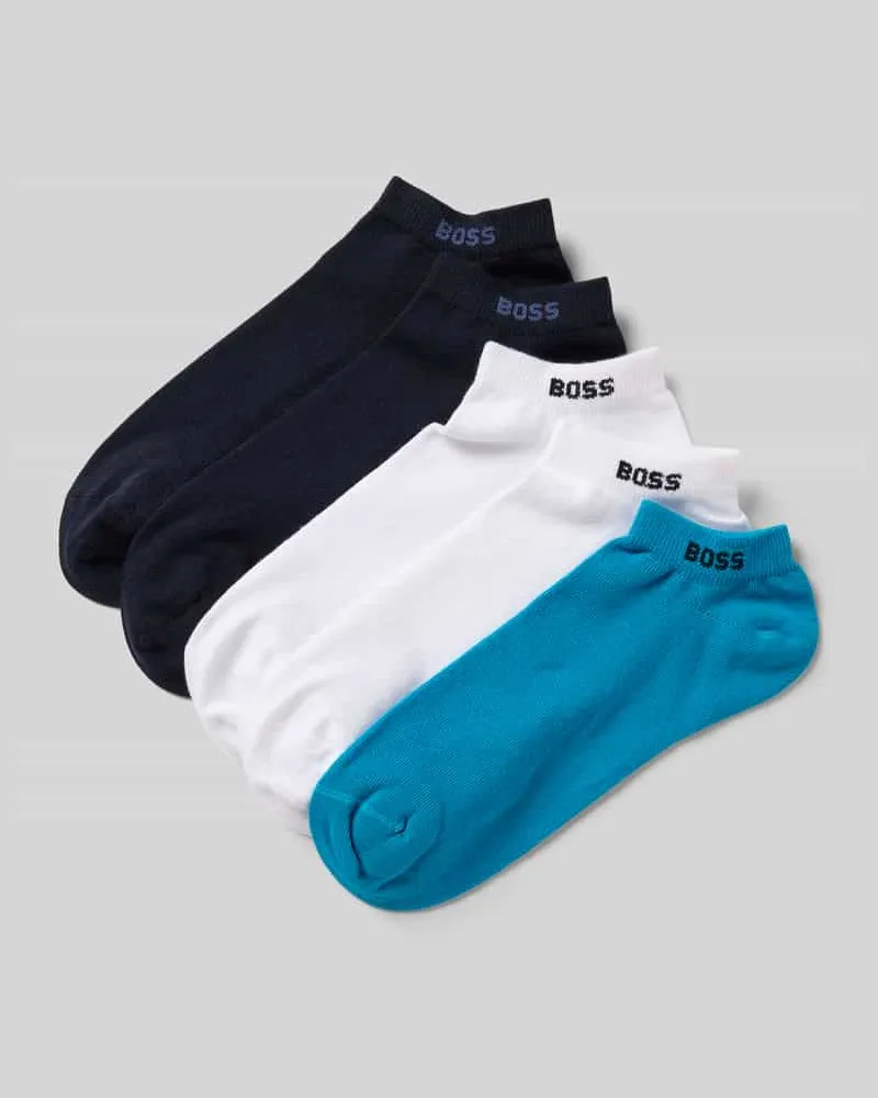 HUGO BOSS Sneaker-Socken aus Baumwoll-Mix im 5er-Pack Aqua