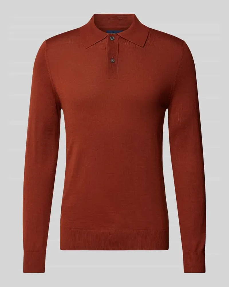 Christian Berg Slim Fit Strickpullover mit Polokragen 