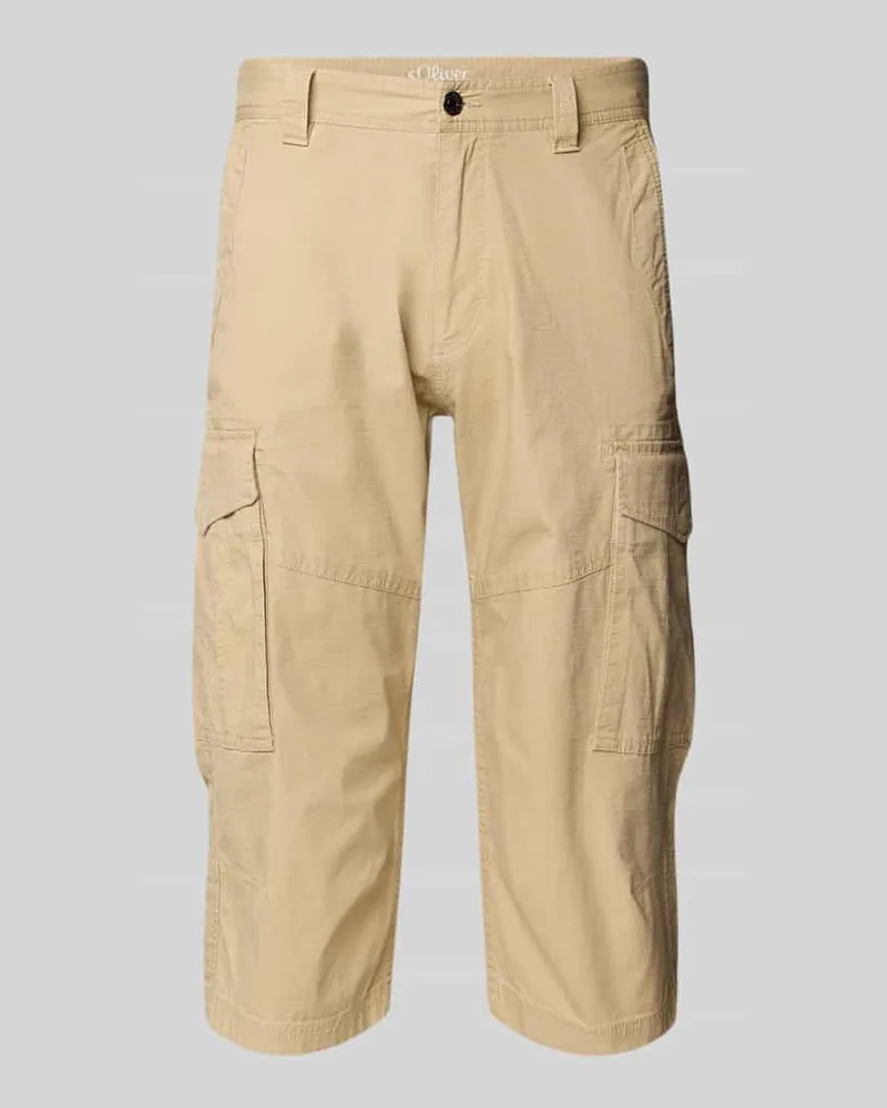 S.Oliver Relaxed Fit Bermudas aus Baumwoll-Mix 