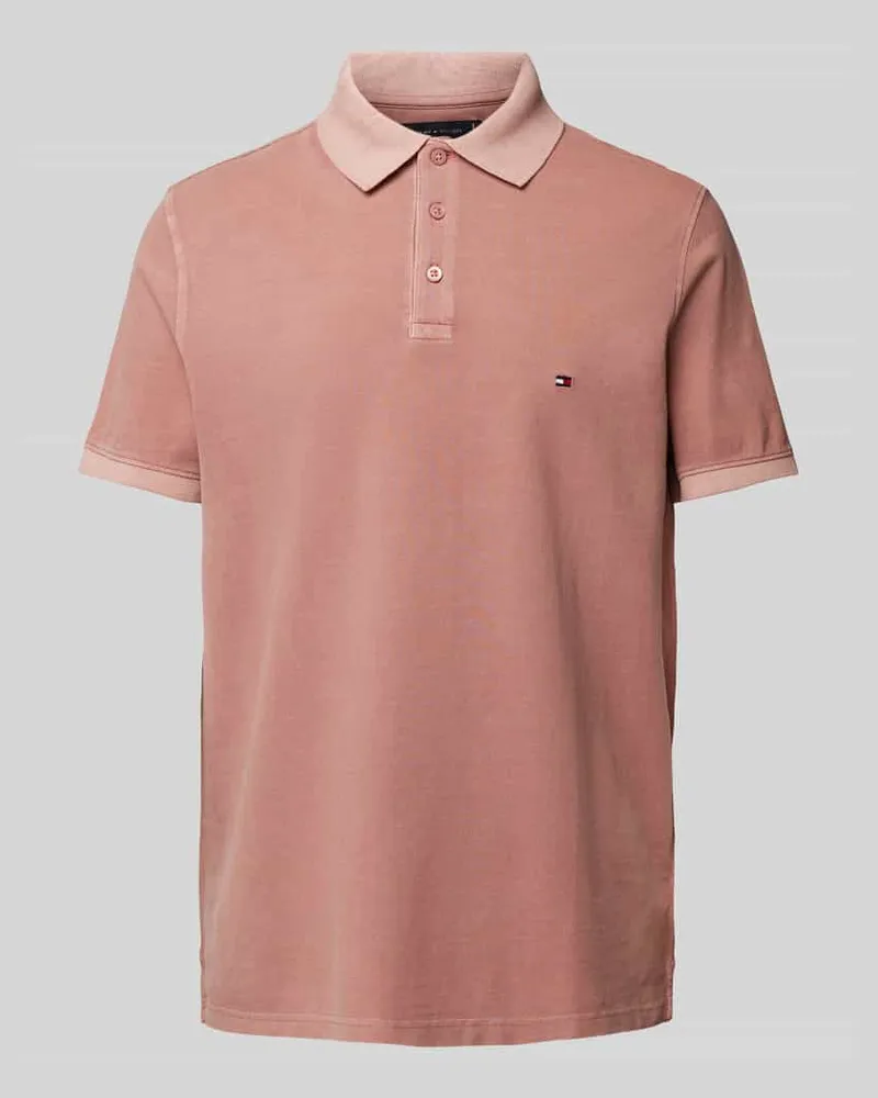 Tommy Hilfiger Regular Fit Poloshirt mit Logo-Stitching 