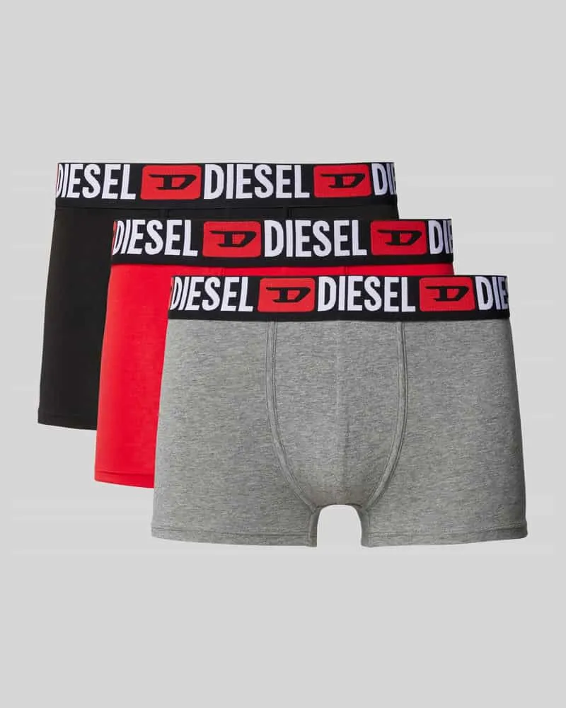 Diesel Trunks mit elastischem Logo-Bund im 3er-Pack 