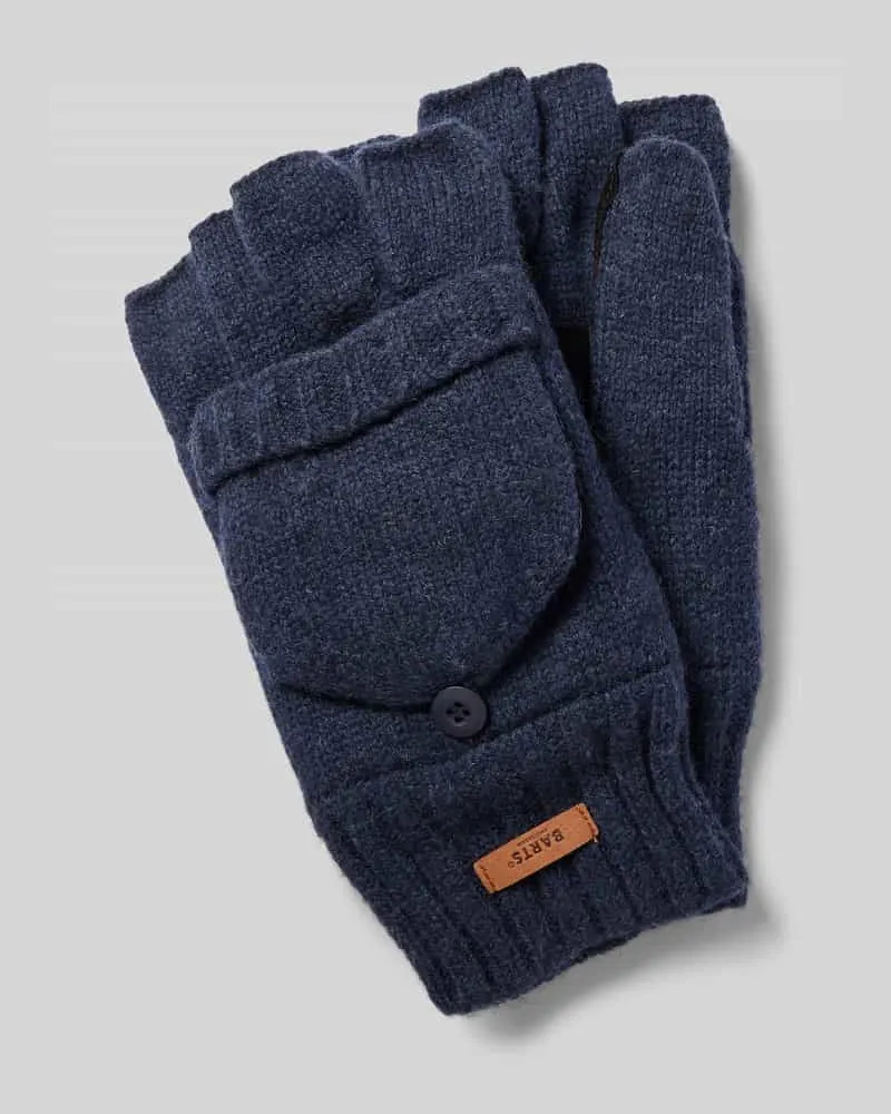 Barts Handschuhe mit Label-Detail Modell 'HAAKON Marine
